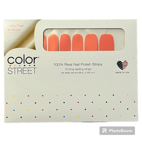 Color Street Nail Strips Caribbean Coral Brand New RETIRED‎ Hard to Find - Picture 2 of 3